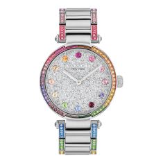 COACH Cary Rainbow Crystal Accents and Stainless Steel Bracelet Watch 34mm - 14504270