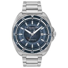 COACH Charter Automatic Blue Dial Stainless Steel Bracelet Watch 44mm - 14602711