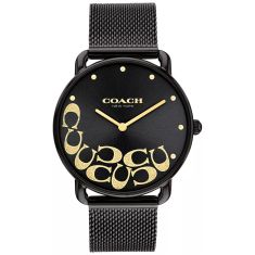 COACH Elliot Black Dial Black Ion-Plated Stainless Steel Watch 36mm - 14504340