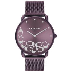 COACH Elliot Purple Dial Purple Ion-Plated Stainless Steel Watch 36mm - 14504339