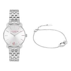 COACH Elliot Stainless Steel Watch and Bracelet Gift Set 28mm - 14000110