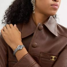 COACH Sammy Black Signature Dial Stainless Steel Bracelet Watch 22mm - 14504420