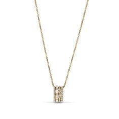 Crivelli 3/4ctw Diamond 18k Yellow Gold Pendant Necklace