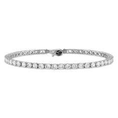 Cubic Zirconia Sterling Silver Tennis Bracelet | 8.5 Inches
