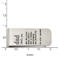 Dad Stainless Steel Money Clip