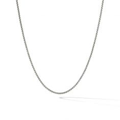 David Yurman Box Chain Necklace with an Accent of 14K Gold, 1.7mm