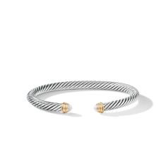 David Yurman Cable Classics Collection Bracelet with Pearls and 14K Gold