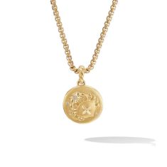 David Yurman Cancer Amulet in 18K Yellow Gold with Diamonds