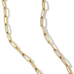David Yurman Chain Link Necklace in 18K Yellow Gold - 24 Inches