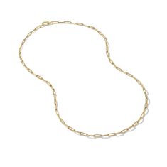 David Yurman Chain Link Necklace in 18K Yellow Gold - 24 Inches