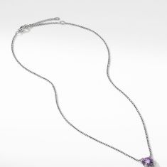 David Yurman Chatelaine Pendant Necklace with Amethyst and Diamonds