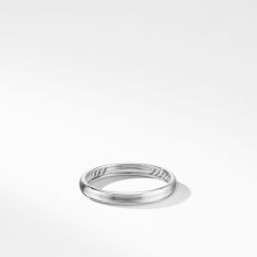 David Yurman DY Classic Band Ring in 18k White Gold, 3.5mm