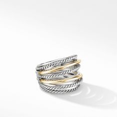 David yurman best sale crossover ring gold