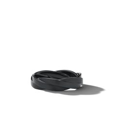 Men's David Yurman DY Helios Band Ring in Black Titanium, 6mm