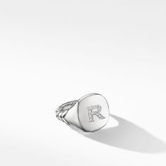 Letter best sale pinky ring