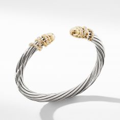 David Yurman Helena Bracelet with Gold Dome and Diamonds | REEDS Jewelers
