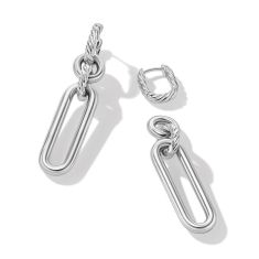 David Yurman Lexington Double Link Drop Earrings in Sterling Silver
