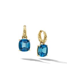 David Yurman Chatelaine Drop Earrings with Hampton Blue Topaz and Diamonds REEDS Jewelers