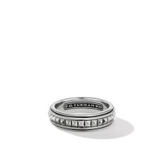 Men's David Yurman Pyramid Band Ring in Sterling Silver, 6mm