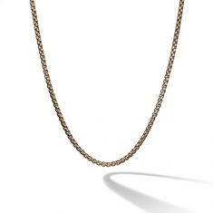 image of David Yurman Small Box Chain in 18K Gold, 2.7mm | 18 Inches with sku:CH0189M8818