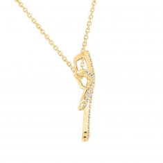 1/5ctw Diamond Palm Tree Pendant Necklace