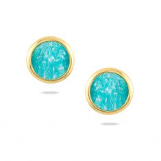 Doves by Doron Paloma Yellow Gold Stud Earrings | Amazon Breeze