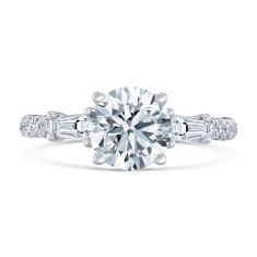Downton Abbey 2 1/2ctw Round Lab Grown Diamond White Gold Engagement Ring | Lady Edith