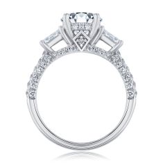 Downton Abbey 2 1/2ctw Round Lab Grown Diamond White Gold Engagement Ring | Lady Edith