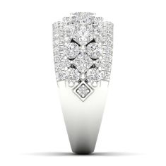 Downton Abbey 2 1/3ctw Princess and Round Lab Grown Diamond White Gold Anniversary Band - Mrs. Hughes