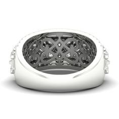 Downton Abbey 2 1/3ctw Princess and Round Lab Grown Diamond White Gold Anniversary Band - Mrs. Hughes