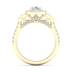 Downton Abbey 2 1/6ctw Oval Lab Grown Diamond Yellow Gold Engagement Ring - Lady Rose