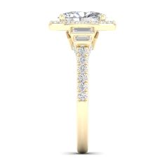 Downton Abbey 2 1/6ctw Oval Lab Grown Diamond Yellow Gold Engagement Ring - Lady Rose