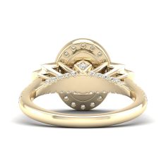 Downton Abbey 2 1/6ctw Oval Lab Grown Diamond Yellow Gold Engagement Ring - Lady Rose