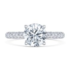 Downton Abbey 2 3/4ctw Round Lab Grown Diamond White Gold Engagement Ring | Lady Edith