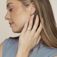 Downton Abbey 2 3/4ctw Round Lab Grown Diamond White Gold Engagement Ring | Lady Edith