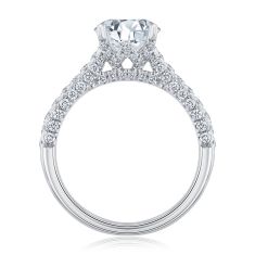 Downton Abbey 2 3/4ctw Round Lab Grown Diamond White Gold Engagement Ring | Lady Edith