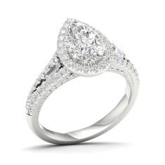 Downton Abbey 2 3/8ctw Pear Lab Grown Diamond White Gold Engagement Ring - Lady Edith