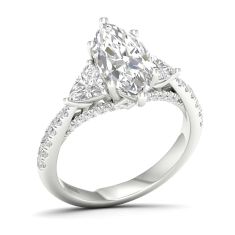 Downton Abbey 2 7/8ctw Marquise Lab Grown Diamond White Gold Engagement Ring - Lady Edith