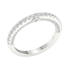 Downton Abbey 5/8ctw Lab Grown Diamond White Gold Band - Mrs. Hughes