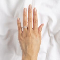 1/2ctw Round Diamond Halo Engagement and Wedding Ring Bridal Set | Glow Collection