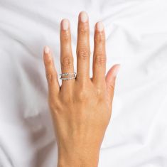 5/8ctw Round Diamond Ring Guard | Embrace Collection