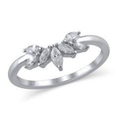 3/8ctw Marquise Diamond White Gold Band | Embrace Collection