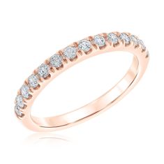 1/2ctw Round Diamond Rose Gold Wedding Band | Embrace Collection