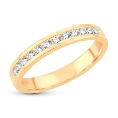 image of 1/4ctw Round Diamond Yellow Gold Anniversary Ring | Embrace Collection with sku:MS-1051Y
