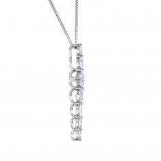 5/8ctw Lab Grown Diamond Cross Pendant Necklace