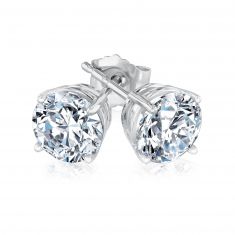 Exclusive REEDS ECONIC Lab Grown Diamond Solitaire Earrings 2ctw with IGI Grading Report