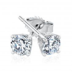1/2ctw Round Lab Grown Diamond Solitaire Earrings
