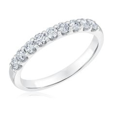 1/2ctw Round Diamond White Gold Band