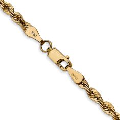 Extra-Light Diamond-Cut Rope 14k Yellow Gold Chain Necklace 4mm