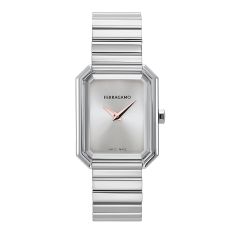 Ferragamo Crystal Stainless Steel Bracelet Watch 26.5x33.5mm - SFS800324